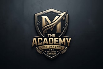 design a powerful self defense logo for your academy