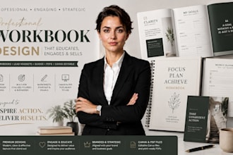 professional workbooks, lead magnets and canva PDF guides