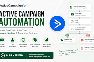 set up activecampaign automations and email workflows