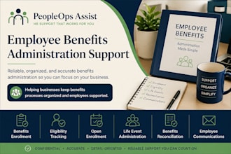 provide employee benefits administration support