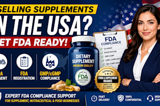 be your fda US agent for supplements, food, gmp and fbo compliance