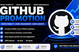 organically promote your github repository for more visibility