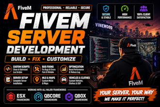 develop your fivem esx server with fivem cinematic trailer video loading screen