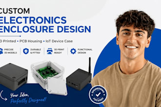 3d printed electronics enclosure, pcb housing, custom iot device case designs