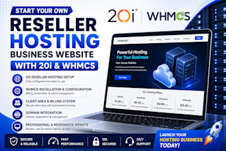 20i reseller hosting  business website with whmcs or hosting