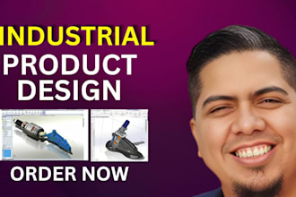 do industrial product design, parametric cad modeling and 3d cad rendering