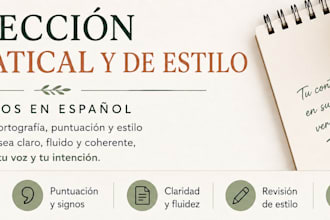 proofread and correct your spanish text