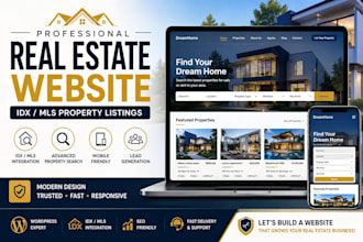 design a real estate realtor website with idx mls property listings