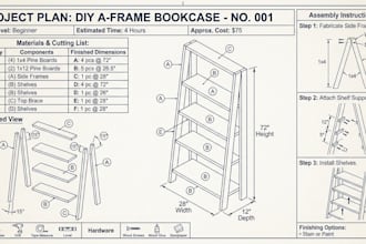 create detailed woodworking plans for DIY projects