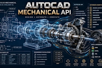 develop autocad mechanical API plugin cad automation engineering tools