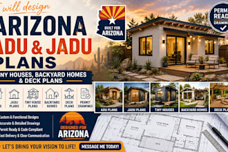 design arizona adu plans, jadu plans, tiny house plans, backyard homes and deck