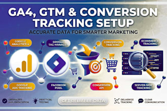 set up ga4 GTM, google analytics 4 and conversion tracking
