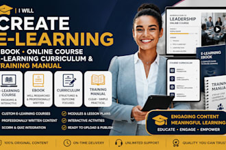 create elearning ebook online course elearning curriculum and training manual
