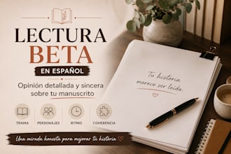 leeré tu libro en español y te daré una opinión detallada