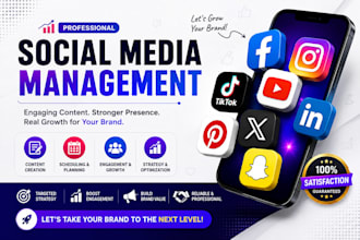 be your social media manager social media marketing manager