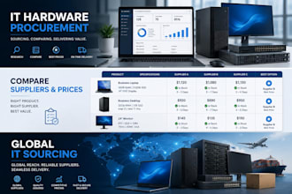 source IT hardware and manage international procurement