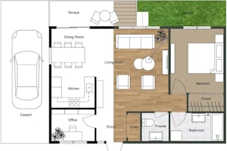 draw 2d floor plans, architectural house plans, and permit drawings