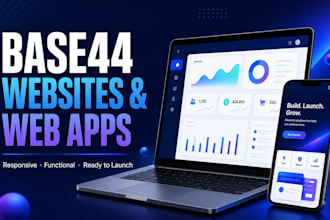 build your website mvp or web app with base44