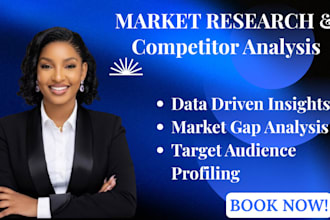 do strategic market research and competitor analysis for business growth