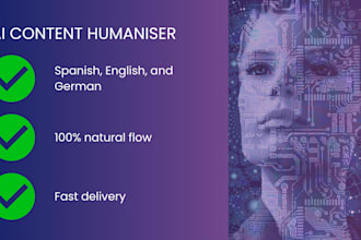 proofread, edit, and humanise your ai or written content