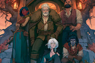 draw dnd character for dnd party and pathfinder