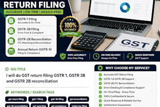 do gst return filing gstr1 and gstr 3b with gstr 2b recon