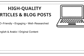 write high quality articles and blog posts