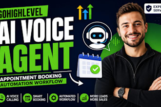 build gohighlevel ai voice agent appointment booking automation workflow
