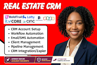 setup real estate crm boldtrail kvcore lofty crm cinc smartsheet zoho automation