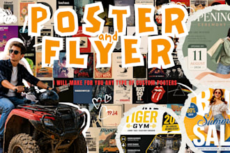 design professional custom posters and flyers