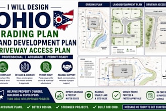 design ohio grading plan land development plan drive way access plan