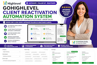 build gohighlevel client reactivation lead nurture SMS email followup automation