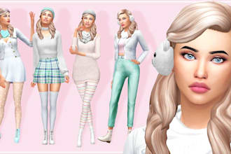 create custom sims 4 characters, cc, accessories and 3d models