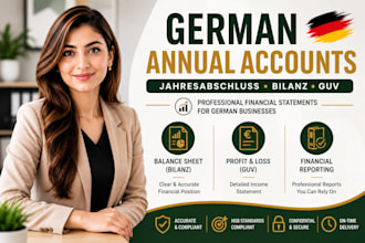 prepare german annual financial statements, balance sheet and pl