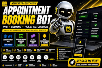 code appointment booking bot,appointment bot,vfs appointment,vfs,booking bot