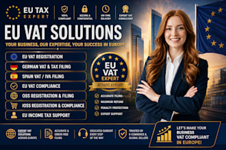 handle eu tax and vat registration, german tax filing, income tax, oss, ioss