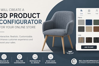 create a 3d product configurator for your online store