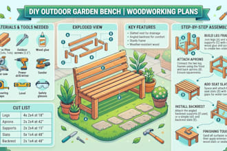 design DIY outdoor furniture with detailed woodworking plans