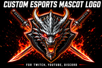 design a pro esports mascot logo for gaming team