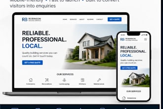build a modern small business website with an enquiry dashboard