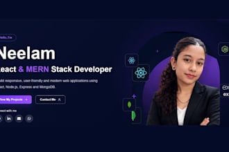 build a responsive react website or landing page