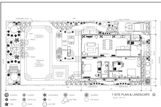 site setting out plan, redraw site plan from google maps, revise permit drawing