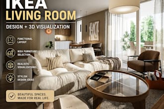 design your ikea living room and create a 3d layout