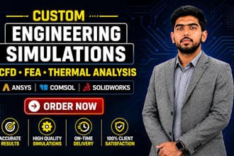 perform cfd, fea, thermal, static analysis using ansys, comsol and abaqus