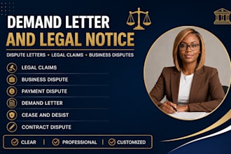 draft professional demand letter for your dispute