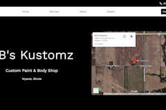 develop a nextjs website