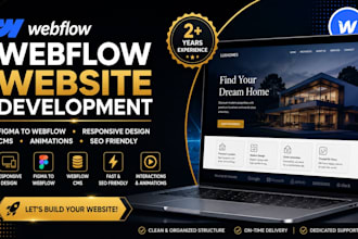 develop or customize webflow website, webflow developer