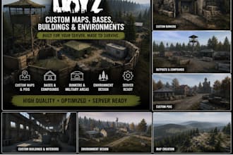 create custom dayz maps, bases, buildings and environments