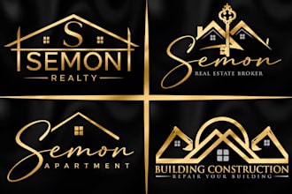 design a luxury real estate logo and corporate brandidentity