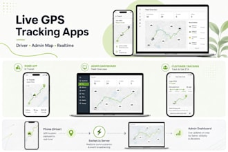 build gps location tracking apps with admin realtime updates